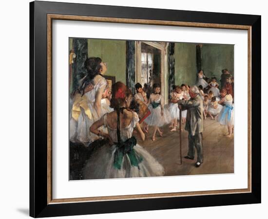 Dance Class-Edgar Degas-Framed Art Print