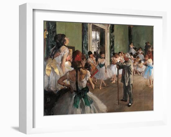 Dance Class-Edgar Degas-Framed Art Print