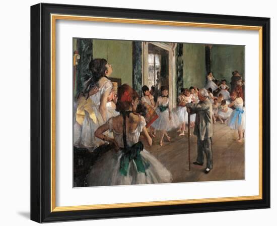 Dance Class-Edgar Degas-Framed Art Print