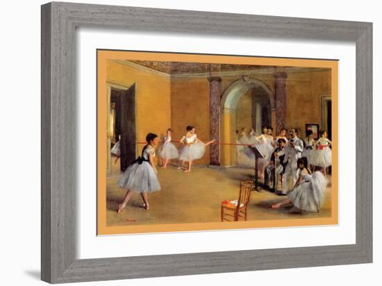 Dance Classes at the Opera-Edgar Degas-Framed Art Print