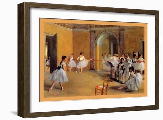 Dance Classes at the Opera-Edgar Degas-Framed Art Print