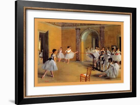 Dance Classes at the Opera-Edgar Degas-Framed Art Print