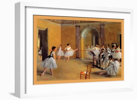 Dance Classes at the Opera-Edgar Degas-Framed Art Print