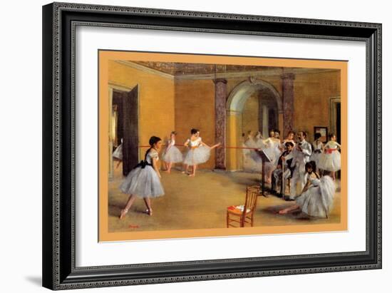 Dance Classes at the Opera-Edgar Degas-Framed Art Print