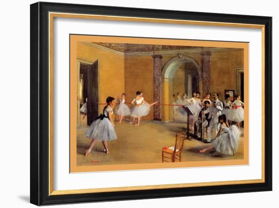 Dance Classes at the Opera-Edgar Degas-Framed Art Print