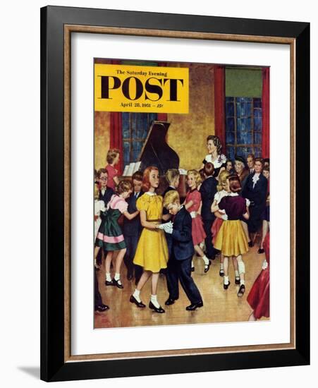 "Dance Cotillion" Saturday Evening Post Cover, April 28, 1951-Amos Sewell-Framed Giclee Print