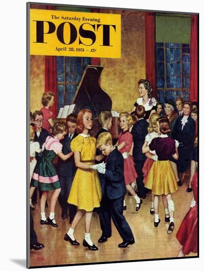 "Dance Cotillion" Saturday Evening Post Cover, April 28, 1951-Amos Sewell-Mounted Giclee Print