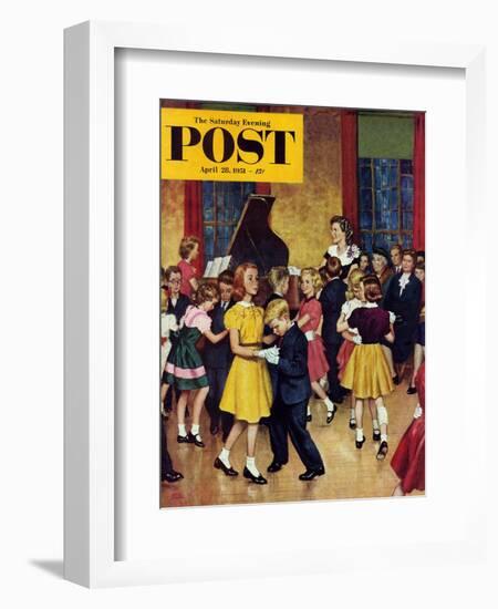 "Dance Cotillion" Saturday Evening Post Cover, April 28, 1951-Amos Sewell-Framed Giclee Print