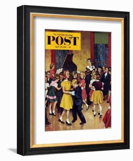 "Dance Cotillion" Saturday Evening Post Cover, April 28, 1951-Amos Sewell-Framed Giclee Print