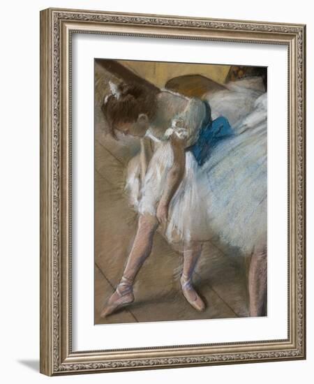 Dance exam (detail). 1880. Pastel on paper.-Edgar Degas-Framed Giclee Print