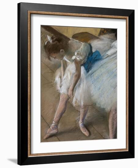 Dance exam (detail). 1880. Pastel on paper.-Edgar Degas-Framed Giclee Print