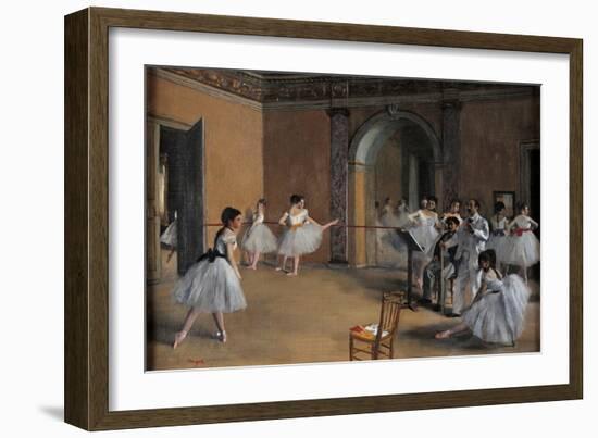 Dance Foyer at the Opera-Edgar Degas-Framed Art Print