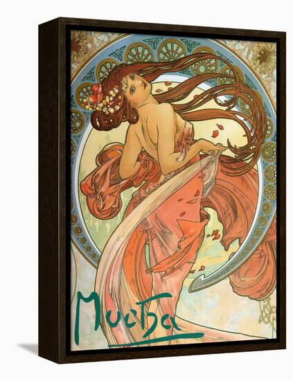 Dance (From the Series the Art), 1898-Alphonse Mucha-Framed Premier Image Canvas