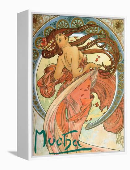 Dance (From the Series the Art), 1898-Alphonse Mucha-Framed Premier Image Canvas