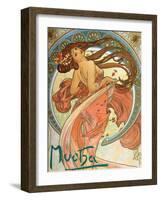 Dance (From the Series the Art), 1898-Alphonse Mucha-Framed Giclee Print