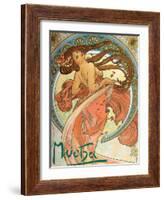 Dance (From the Series the Art), 1898-Alphonse Mucha-Framed Giclee Print