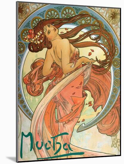 Dance (From the Series the Art), 1898-Alphonse Mucha-Mounted Giclee Print