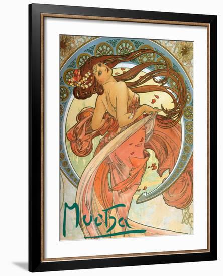 Dance (From the Series the Art), 1898-Alphonse Mucha-Framed Giclee Print