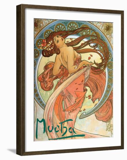 Dance (From the Series the Art), 1898-Alphonse Mucha-Framed Giclee Print