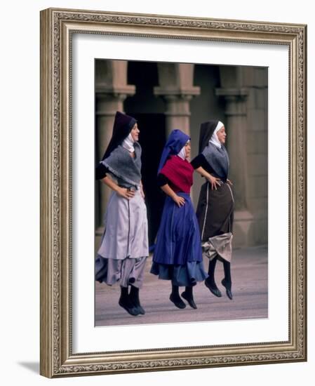 Dance Group at Poble Espanyol, Montjuic, Barcelona, Spain-Michele Westmorland-Framed Photographic Print