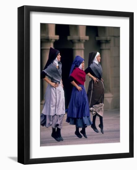 Dance Group at Poble Espanyol, Montjuic, Barcelona, Spain-Michele Westmorland-Framed Photographic Print