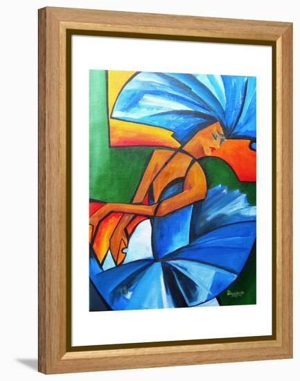 Dance in blue, 2008-Patricia Brintle-Framed Premier Image Canvas