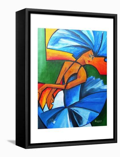 Dance in blue, 2008-Patricia Brintle-Framed Premier Image Canvas