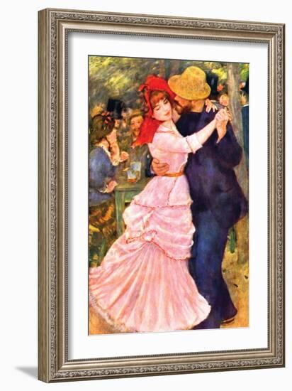 Dance in Bougival (Detail)-Pierre-Auguste Renoir-Framed Premium Giclee Print