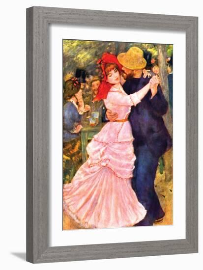 Dance in Bougival (Detail)-Pierre-Auguste Renoir-Framed Premium Giclee Print