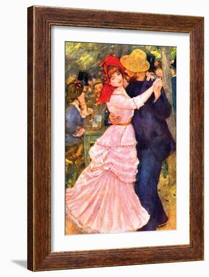 Dance in Bougival (Detail)-Pierre-Auguste Renoir-Framed Premium Giclee Print