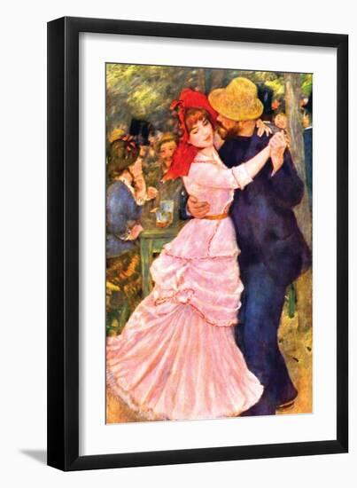 Dance in Bougival (Detail)-Pierre-Auguste Renoir-Framed Premium Giclee Print