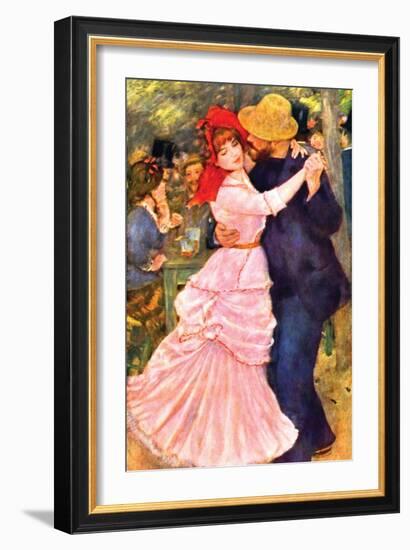 Dance in Bougival (Detail)-Pierre-Auguste Renoir-Framed Art Print