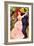 Dance In Bougival (Detail)-Pierre-Auguste Renoir-Framed Art Print