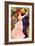 Dance In Bougival (Detail)-Pierre-Auguste Renoir-Framed Art Print