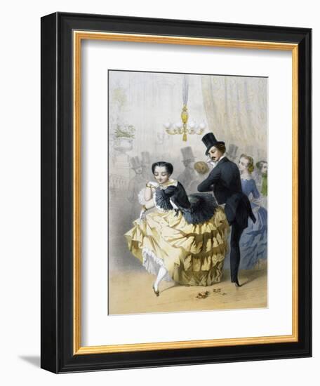 Dance in Paris, Couple of Dancers, France-null-Framed Giclee Print