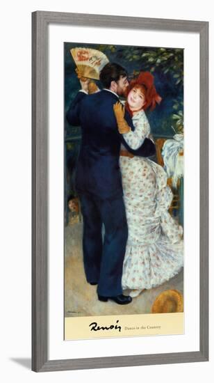 Dance in the Country-Pierre-Auguste Renoir-Framed Art Print