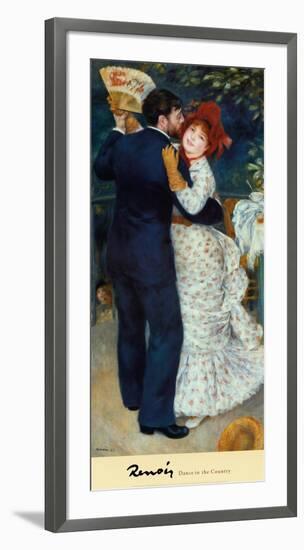 Dance in the Country-Pierre-Auguste Renoir-Framed Art Print