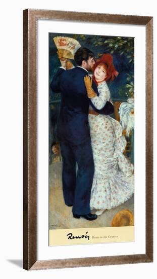 Dance in the Country-Pierre-Auguste Renoir-Framed Art Print