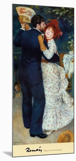 Dance in the Country-Pierre-Auguste Renoir-Mounted Art Print