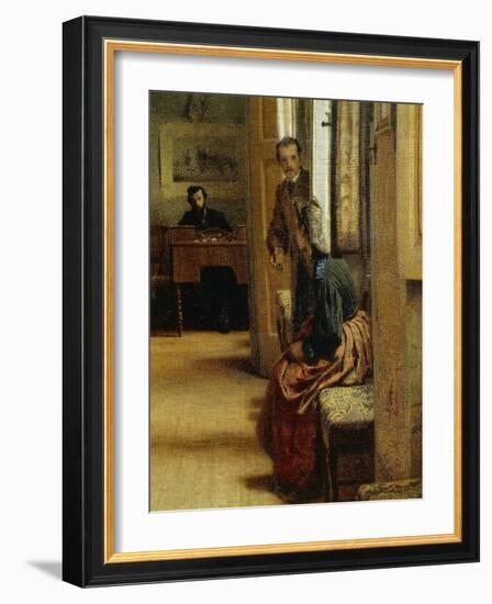 Dance Lesson, 1865-Filippo Carcano-Framed Giclee Print