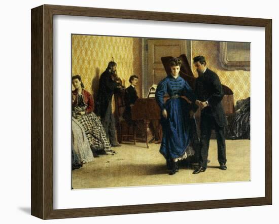 Dance Lesson, 1865-Filippo Carcano-Framed Giclee Print