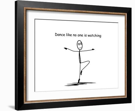 Dance Like No One 2-Ata Alishahi-Framed Giclee Print