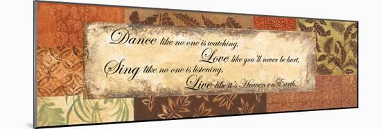 Dance, Love, Sing, Live - special-Gregory Gorham-Mounted Photographic Print