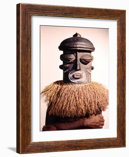 Dance Masks Used by the Bushonogo Tribe in the Belgian Congo-Eliot Elisofon-Framed Photographic Print