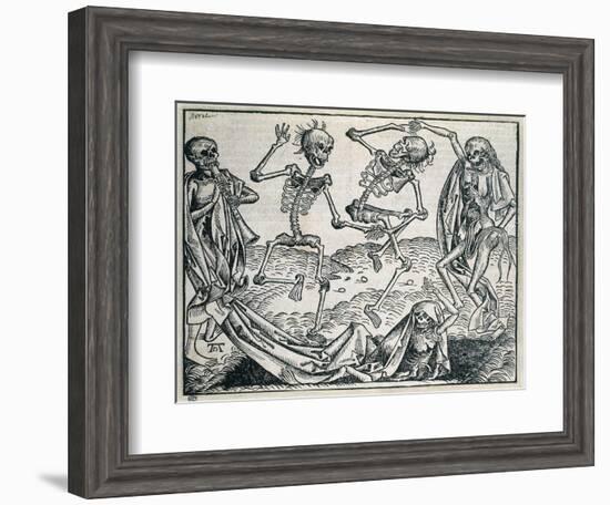 Dance of Death (1493)-Michael Wolgemut-Framed Art Print