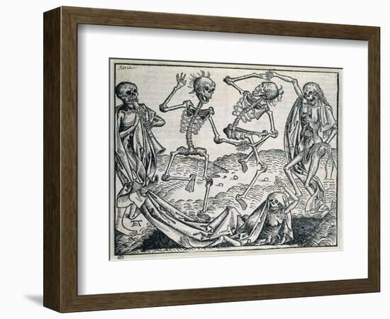 Dance of Death (1493)-Michael Wolgemut-Framed Art Print