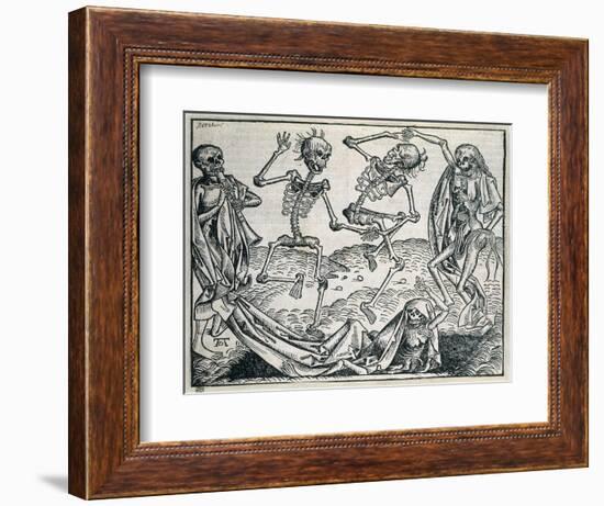 Dance of Death (1493)-Michael Wolgemut-Framed Art Print