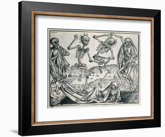 Dance of Death (1493)-Michael Wolgemut-Framed Art Print