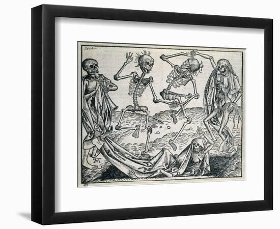 Dance of Death (1493)-Michael Wolgemut-Framed Art Print