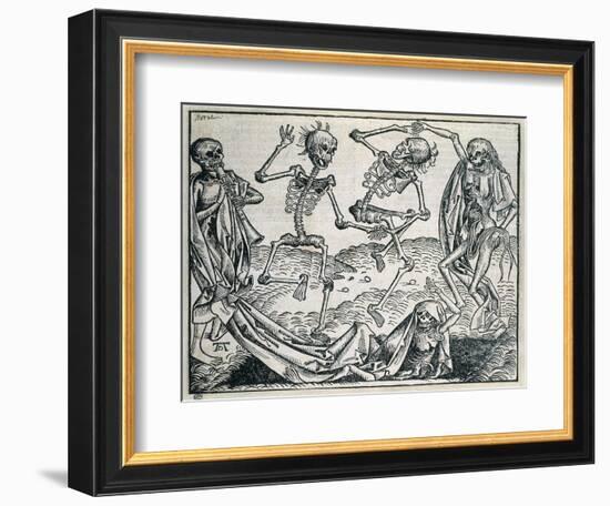 Dance of Death (1493)-Michael Wolgemut-Framed Art Print